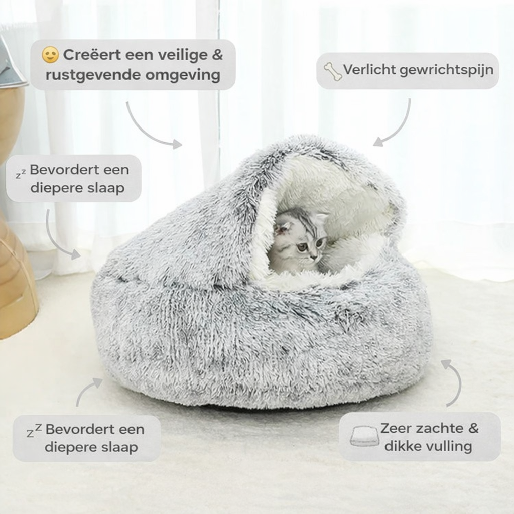 FluffyDream - Antistress Knuffelbed Voor Kleine Honden En Katten